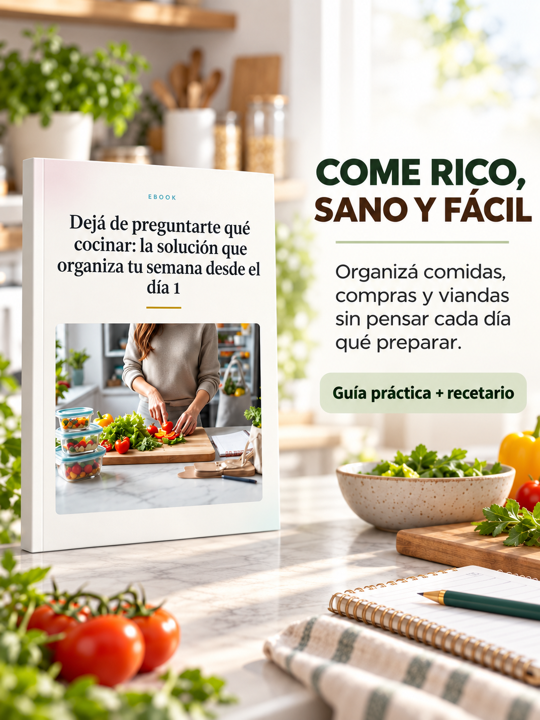 Come rico, sano y fácil. Guía práctica + Recetario